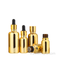 Flacon compte-gouttes d&#39;huile essentielle d&#39;or électrolytique 30 ml